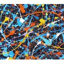 Ver imagem 2 de Quadro Tela Abstrato Original Pintado A Mão Pollock