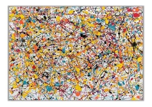 Quadro Grande Moderno Pintado A Mão Pollock Arte Verdadeira - 2