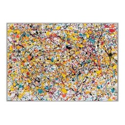 Quadro Grande Moderno Pintado A Mão Pollock Arte Verdadeira - 2