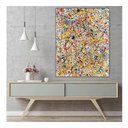 Ver imagem 1 de Quadro Grande Moderno Pintado A Mão Pollock Arte Verdadeira