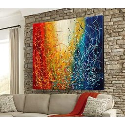 Pintura Tela Abstrato Jackson Pollock - 2