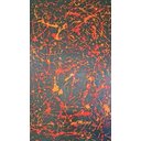 Ver imagem 3 de Quadro Tela Abstrato Sala Pintado Horizontal Pollock Pintura