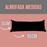 KIT Almofada Grande Encosto De Dormir Cama Sofá Pallet Completa Capa Lavável Decoração Preta 02 Peça - 2