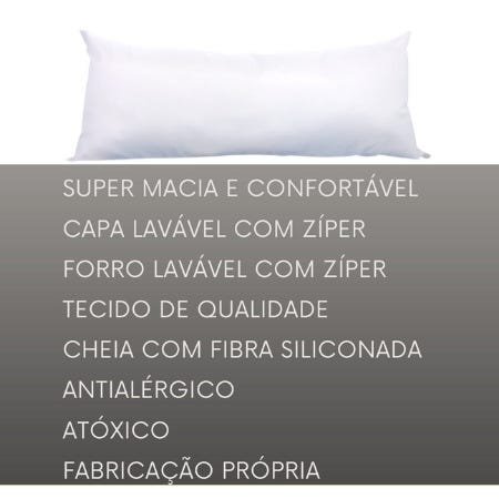 Almofada Decorativa Grande Para Cama Cabeceira Casal Encosto de Dormir Leitura Travesseiro 60X140 De - 2