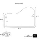 Ver imagem 5 de Cabeceira Orgânica Led 90cm Solteiro Painél para Cama Box Bouclé Serena