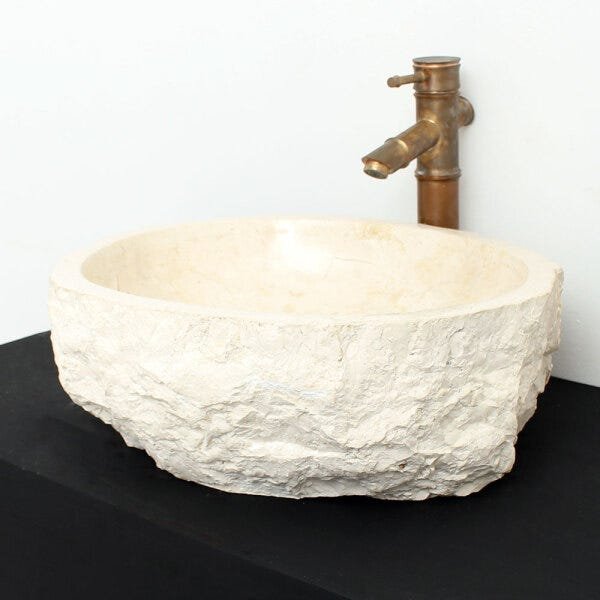 Cuba de Banheiro em Mármore Natural MEC10 46 X 45 X 15cm - 3