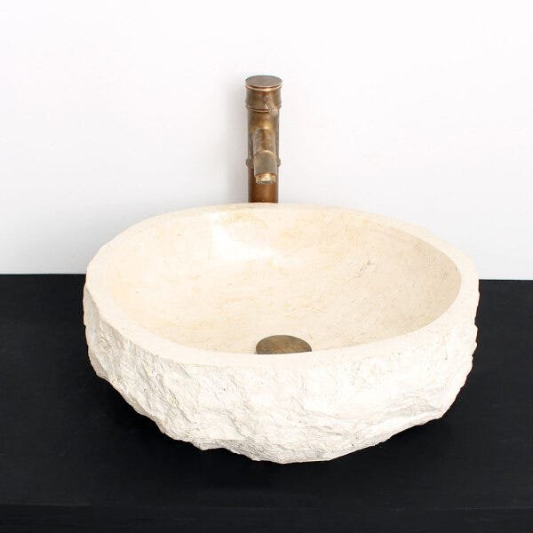 Cuba de Banheiro em Mármore Natural MEC10 46 X 45 X 15cm - 5