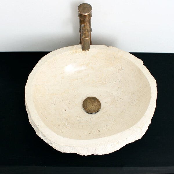 Cuba de Banheiro em Mármore Natural MEC10 46 X 45 X 15cm - 2