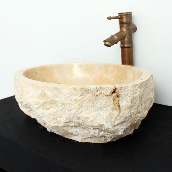 Cuba de Banheiro em Mármore Natural MEC22 43 X 35 X 15cm - 3