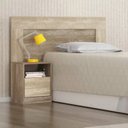 Ver imagem 1 de Cabeceira com 1 Mesa de Apoio Acoplado Demóbile