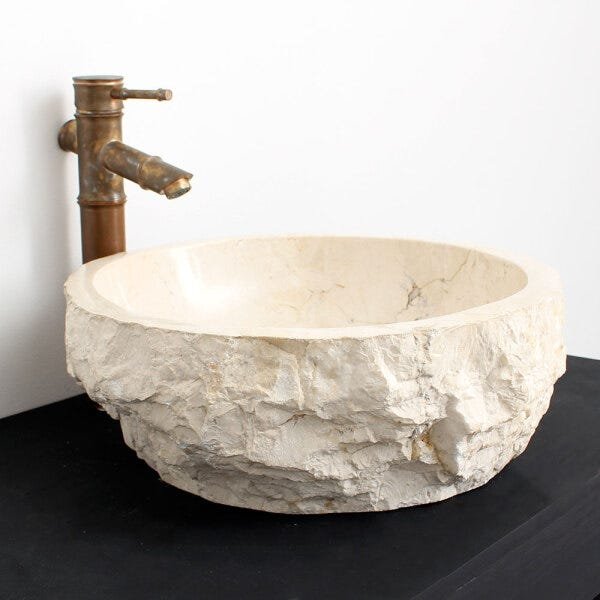 Cuba de Banheiro em Mármore Natural MEC36 41 X 34 X 15cm - 3