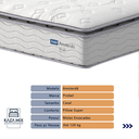 Ver imagem 2 de Cama Box Baú Casal e Colchão Molas Ensacadas Amsterdã Probel:cinza