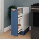 Ver imagem 4 de Balcão Porta Tempero Planejado 20cm sem Tampo Arizona CabeCasa MadeiraOriginals Azul/Branco