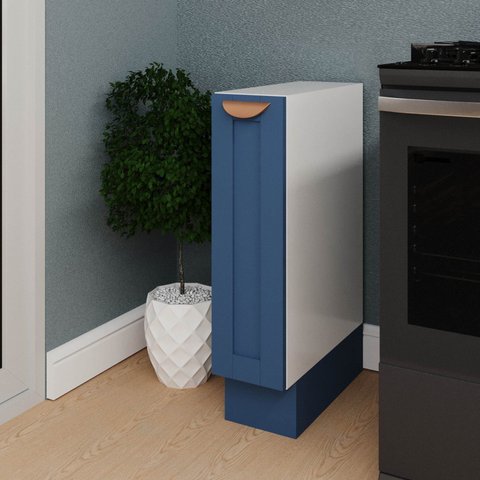 Balcão Porta Tempero 20cm sem Tampo Arizona CabeCasa MadeiraOriginals