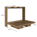 Ver imagem 7 de Cama Casal Articulável Horizontal Hanover para Colchões 190x140 cm CH1140 Art In Móveis