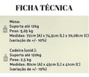 Ver imagem 2 de Conjunto 1 Mesa 4 Cadeira Dobrável Plástico Bar Varanda Açaí Cor:branco