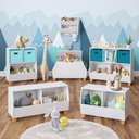 Ver imagem 3 de Organizador De Brinquedos Bethoven 100% Mdf Quarto Criança