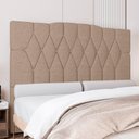 Ver imagem 5 de Cabeceira para Cama Box King 193 Cm Amanda Linho Bege I02 - D'Rossi