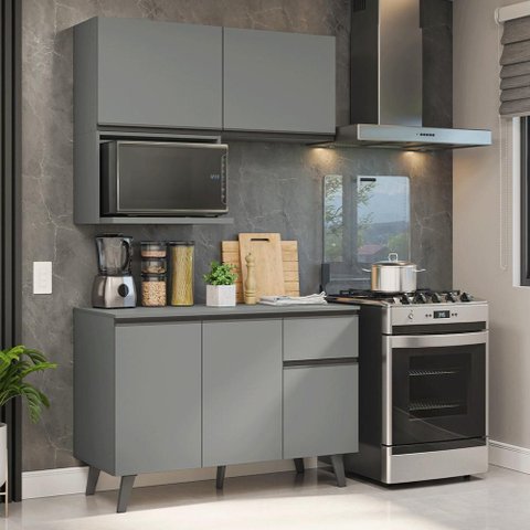 Armário de Cozinha Compacta 120 Cm Nice Madesa 05