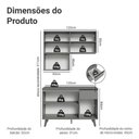 Ver imagem 4 de Armário de Cozinha Compacta 120 Cm Nice Madesa 05