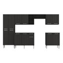 Ver imagem 5 de Armário Cozinha Modulada Completa 298cm Pequim Top Multimóveis Mp3768 Preto