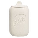 Ver imagem 4 de Jogo de Banheiro Cerâmica 2 Peças Letters Dispenser Algodão