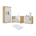 Ver imagem 1 de Quarto de Bebê Completo com Berço 3 em 1 com Colchão Incluso Liz Multimóveis Mp4575