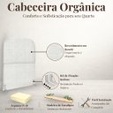 Ver imagem 2 de Cabeceira Cama Box Solteiro 100 Cm Estofada Revestida em Bouclé Orgânica