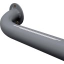 Ver imagem 3 de Kit 02 Alças Barras de Apoio para Banheiro Auxilio Idoso Deficiente em Aço Mali 40cm - Prata