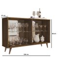 Ver imagem 3 de Cristaleira Espelhada Horizontal Jb 4011 Canela - Jb Bechara