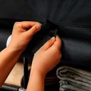 Ver imagem 5 de Roupeiro Dobrável Multiuso 8 Prateleiras com Zíper Azul 1,65 Única
