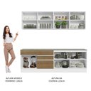 Ver imagem 6 de Armário de Cozinha Completa 240cm Branco/Rustic Glamy Madesa 06