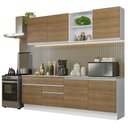 Ver imagem 3 de Armário de Cozinha Completa 240cm Branco/Rustic Glamy Madesa 06