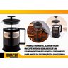 Cafeteira Prensa Francesa Café Chá Capuccino Leite Cremoso - 4