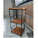 Ver imagem 4 de Fruteira de Chão 70cm – Cesto Organizador de Frutas e Legumes para Cozinha