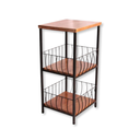 Ver imagem 3 de Fruteira de Chão 70cm Cesto Organizador de Frutas e Legumes para Cozinha