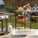 Ver imagem 4 de Fruteira de Chão 70cm Cesto Organizador de Frutas e Legumes para Cozinha