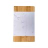 Tábua de Bambu e Mármore Branco Retangular - 2