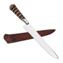 Ver imagem 3 de Faca Artesanal 9 Polegadas Aço Inox Cabo Rabo de Tatu - Wp