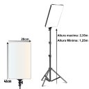 Ver imagem 3 de Ring Light 19 Polegadas 55w Iluminador Led 3 Cores Bivolt Tripe 2mts
