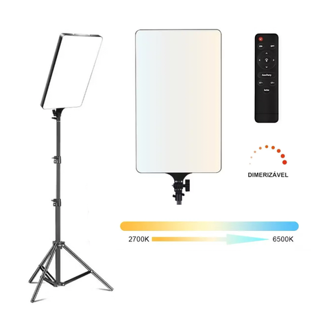 Ring Light 19 Polegadas 55w Iluminador Led 3 Cores Bivolt Tripe 2mts