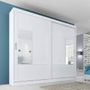 Ver imagem 1 de Guarda-Roupa Casal 2 Portas com Espelho Joinville Panan Móveis