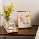 Ver imagem 3 de Bandeja Decorativa Dourada com Espelho Florence Fineza