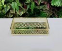 Ver imagem 2 de Bandeja Decorativa Dourada com Espelho Florence Fineza