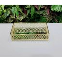 Ver imagem 2 de Bandeja Decorativa Dourada com Espelho Florence Fineza