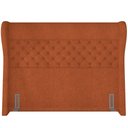 Ver imagem 5 de Kit Cabeceira Cama Box Casal 195cm Madrid com Puff Recamier Santorini Bouclê Terracota