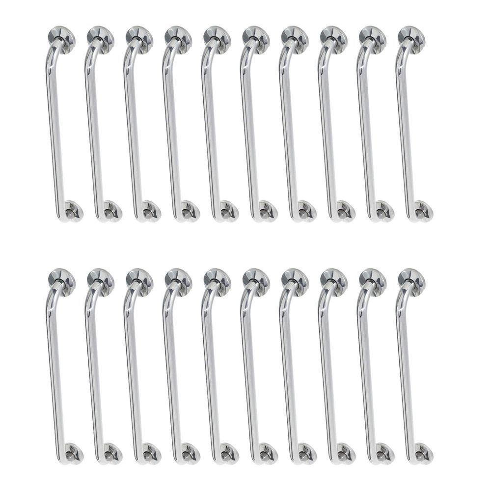 Alça de Apoio 80cm Barra Inox Kit 20 Unidades Idoso Acessibilidade Cadeirante Banheiro Box - 1