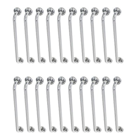 Alça de Apoio 80cm Barra Inox Kit 20 Unidades Idoso Acessibilidade Cadeirante Banheiro Box