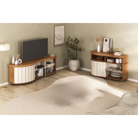 Conjunto Sala de Estar: Buffet Magnum + Rack Magnum