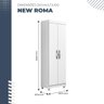 Multiuso New Roma 2 Portas 5 Prateleiras em Mdp Benetil Móveis - 3